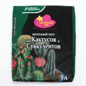 Грунт Цветочный Рай для Кактусов 3л 1/6/504 (БХЗ)