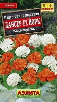 Пеларгония Дансер F2 Йорк смесь окрасок (Аэлита) 