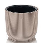 Линеа кашпо 2,3л d170 h147 темно-бежевый 1/24 (ФлораПласт)