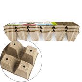 Торфяные горшочки упаковка 3 кассеты по 12 штук  0,13л d65 h53 (ГС)