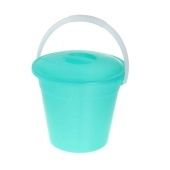 Ведро 6л евро пищевое с крышкой (Радиан) 1/10