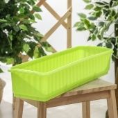 Ящик для цветов с дренажной решеткой длина 59,4см ширина 19см высота 12,2см цветной (Радиан) 1/10