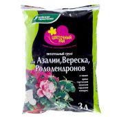 Грунт Цветочный Рай для Азалии вересковая 3л 1/6/504 (БХЗ)