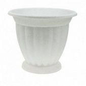 Гречинка кашпо на ножке 2л d20 h17 белый (ФлораПласт)