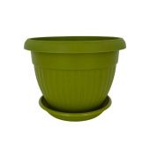 Флора горшок с поддоном 4л d23 h16 папоротник 1/26 (ТехПласт)