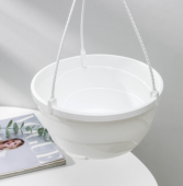 Мальва кашпо подвесное 4,7л d25 h13 белый 1/15 (Джетпласт)