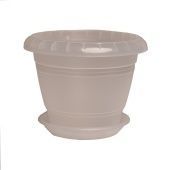 Фестона горшок с поддоном 3,3л d22 h17 прозрачный 1/24 (ТехПласт)