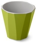 Палермо кашпо со вставкой 1,8л d16,7 h15,3 см С316ОЛИВ оливковый 1/20 Мартика