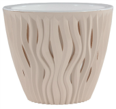 Вдохновение кашпо 3л d19 h19 пудра (ФлораПласт)