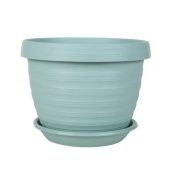 Толедо горшок с поддоном 2л d17 h13 мята 1/23 (ТехПласт)