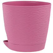 Блюз кашпо с поддоном 1,5л d14 h13см пунш (ФлораПласт)