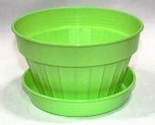 Виолетт Классик кашпо с поддоном 0,5л d12 h8 салатовый (Ангора) 1/100