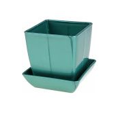 Горшок для цветов с поддоном 3,5л d160 h160 МегаПласт