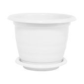 Виола горшок с поддоном10л d32 h24 белый М1347 1/10 Альтернатива