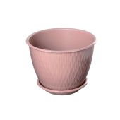 Корсика горшок с поддоном 2,4л d19 h14,5 фраппе 1/20 (ТехПласт)