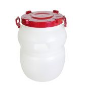 Бочка 50л белая с широким горлом (Радиан) 1/3