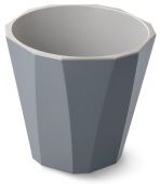 Палермо кашпо со вставкой 1,8л d16,7 h15,3 см С316ТСЕР темно-серый 1/20 Мартика