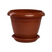 Фестона горшок с поддоном 3,3л d22 h17 терракот 1/24 (ТехПласт)