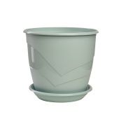 Венеция горшок с поддоном 3,1л d19 h17 мята 1/14 (ТехПласт)