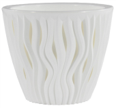 Вдохновение кашпо 2,25л d17 h17 белый (ФлораПласт)