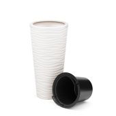 Оазис кашпо 43л со вставкой 10л белый М8078 1/2 Альтернатива