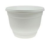 Цегла кашпо с поддоном d15 белый 1л (ФлораПласт)