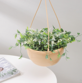 Мальва кашпо подвесное 4,7л d25 h13 кремовый 1/15 (Джетпласт)