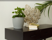 Эви VipSet горшок с дренажной системой 3л со вставкой 2,6л серый d17,5 h15,5 1/12 (Сантино)