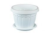 Флавия кашпо 0,6л d120 h90 белый (ФлораГрупп)