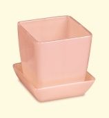 Горшок для цветов с поддоном 1л d110 h110 МегаПласт