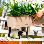 Подставка балконная комплект кронштейнов 2шт 203-016В Бабочки  (ФИК)