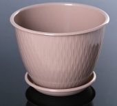 Корсика горшок с поддоном 1,8л d17 h13 фраппе 1/27 (ТехПласт)