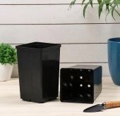 Горшок технический квадрат высокий Роза 2,1л 12x12 h19,5 1/10