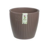 Эви VipSet горшок с дренажной системой 1,5л со вставкой 0,9л шоколад d14 h12,8 1/15 (Сантино)