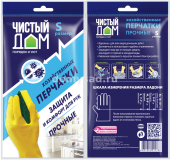 Перчатки Чистый Дом хозяйственные S 1/12/240 (Т/Э)