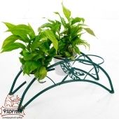 Подставка на подоконник 41-953Gr на 3 цветка из трубки 10мм (ФИК)