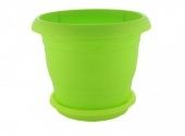Топрак кашпо с поддоном 5л d25 h18 салатовый (Ангора) 1/30