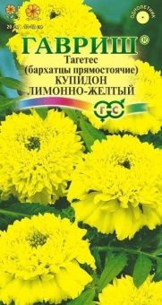 00011315_Бархатцы Купидон лимонно-желтый прямостоя