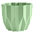 Геометрия кашпо 0,8л d13см h16см мята 1/27 (ФлораПласт)