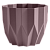 Геометрия кашпо 0,8л d13см h16см мокачино 1/27 (ФлораПласт)