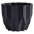 Геометрия кашпо 0,8л d13см h16см антрацит 1/27 (ФлораПласт)