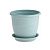 Венеция фиалочница горшок с поддоном 0,75л d12 h10,5 мята 1/10/60 (ТехПласт)