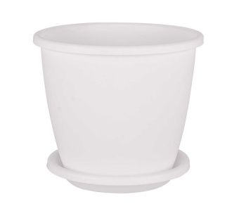 00025283_Афина горшок с поддоном 11л d29 h26,5 бел