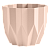 Геометрия кашпо 0,8л d13см h16см пудра 1/27 (ФлораПласт)