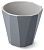 Палермо кашпо со вставкой 1,8л d16,7 h15,3 см С316ТСЕР темно-серый 1/20 Мартика