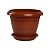 Фестона горшок с поддоном 1,6л d17 h13,5 терракот 1/30 (ТехПласт)