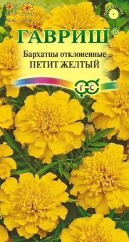 00011597_Бархатцы Петит желтый отклоненные (Гавриш