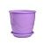 Венеция горшок с поддоном 5,5л d23 h20,5 лаванда 1/12 (ТехПласт)