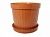 Классик кашпо с поддоном 4л d20 h16,5 терракот (Ангора) 1/40