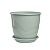 Венеция горшок с поддоном 5,5л d23 h20,5 мята 1/12 (ТехПласт)